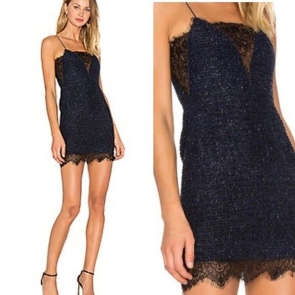 X by NBD Gio Dress Navy - Picture 1 of 12
